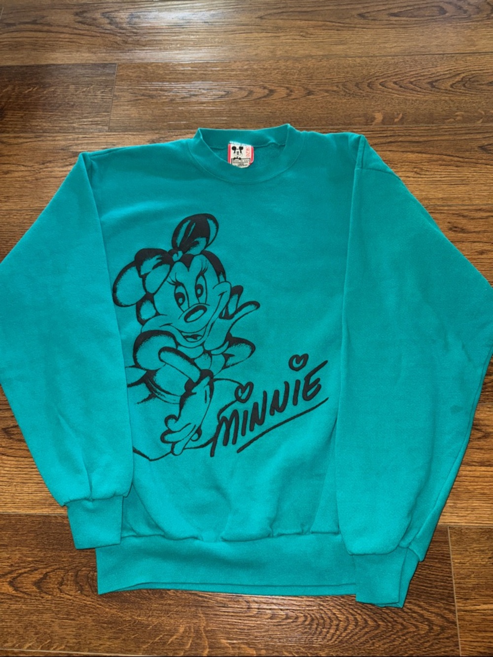 Vintage 90s Disney Minnie Graphic Crewneck Sweater - Large